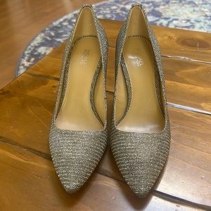 Silver formal heels